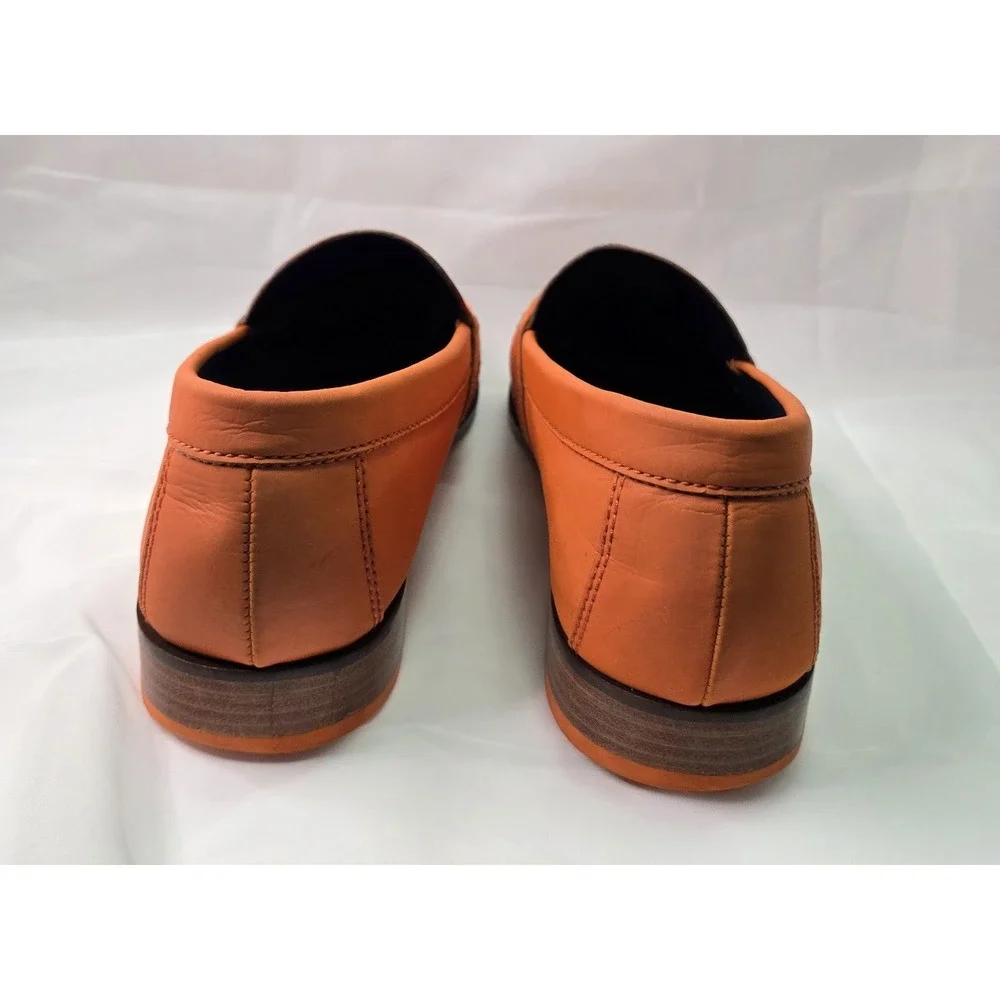 Cole‎ Haan x NikeAir Monroe 12M Orange Reflective Penny Loafer Office Business